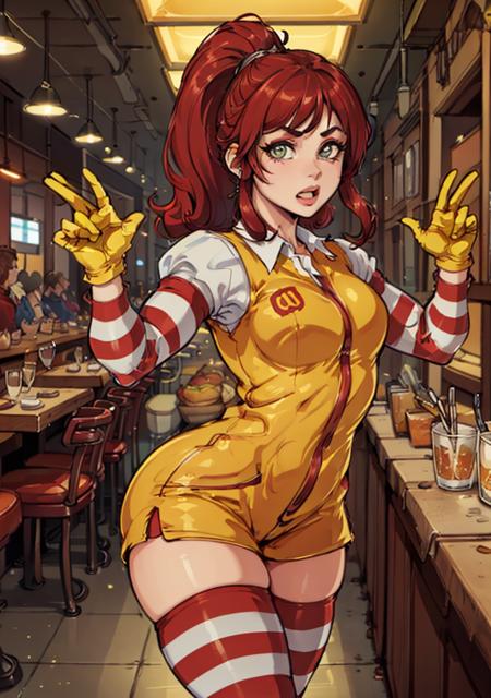 06229-4130996876-(RonaldChan_1), surprised, cute, cute pose, looking at viewer, thick thighs, (yellow gloves, striped thighhighs, striped sleeves.png